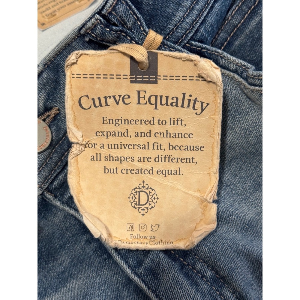 NWT Democracy‎ Women's Size 16 High Rise Slim Straight Ab Technology Jeans new - Picture 7 of 14